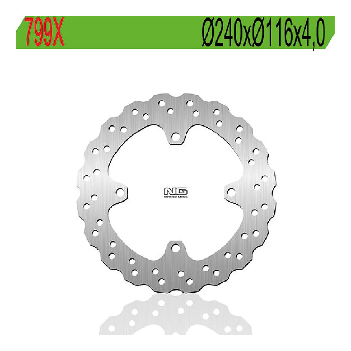 NG 799X Bremsscheibe KAWASAKI KX 125 CC 03/08