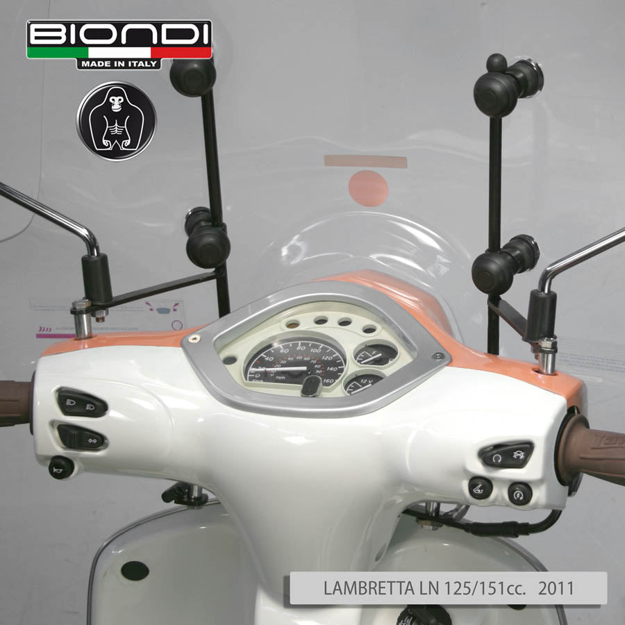 Biondi Kit Attacchi Parabrezza Club per Lambretta LN 125/151 cc 2011
