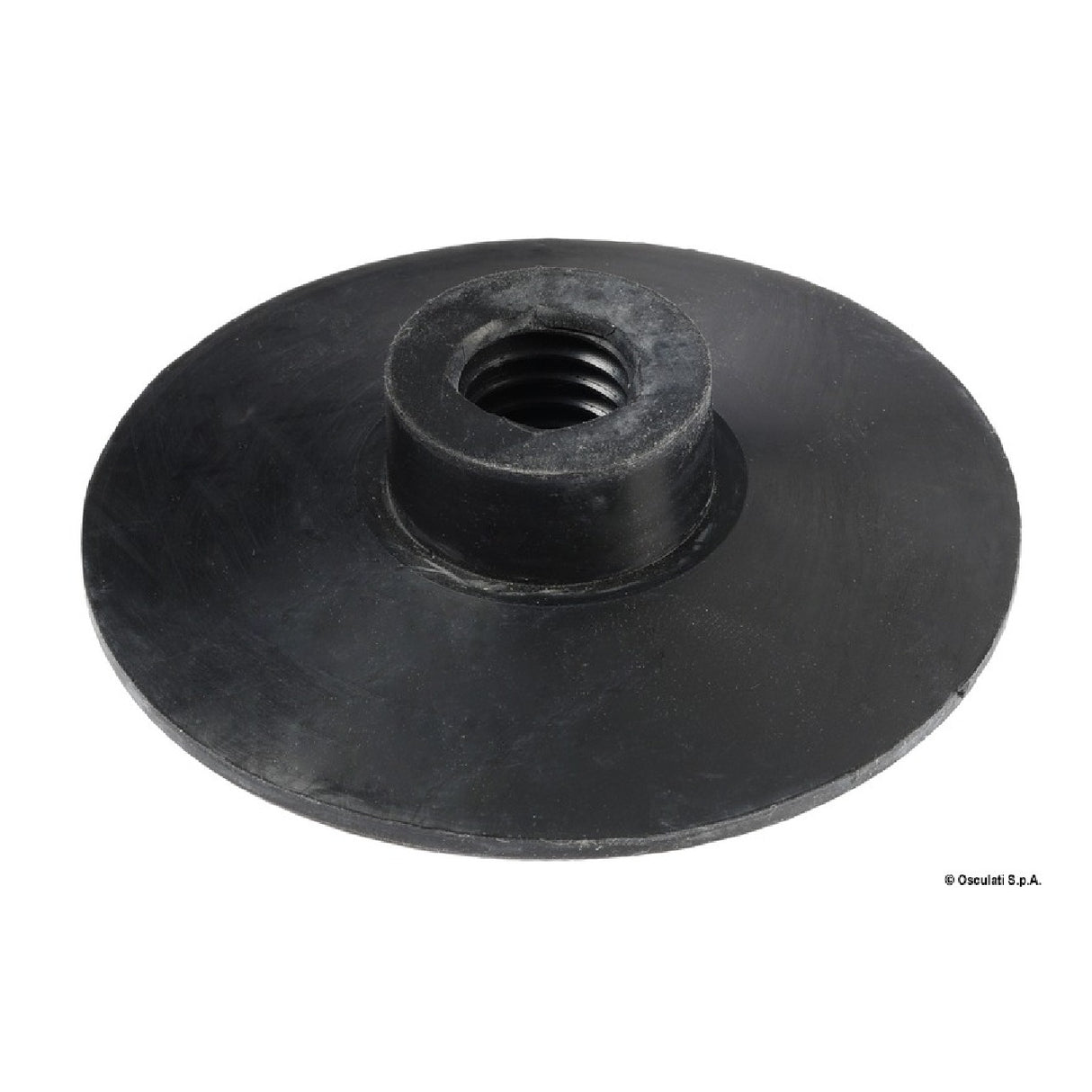 Portabanderas recto Osculati negro 75mm 66.233.00