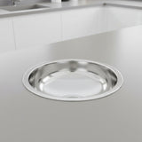 Fregadero redondo de acero inoxidable de 300 mm - Fregadero circular para autocaravanas y barcos 8032793936701