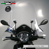 Biondi Club Parabrezza Scooter Trasparente con Serigrafia Nera - Solo Schermo