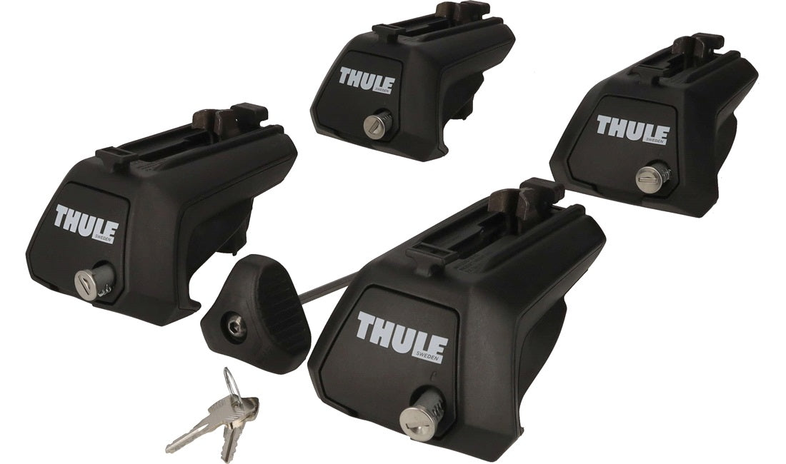 Thule 710410 Satz mit 4 Evo-Relingfüßen für 710410 Dachträger