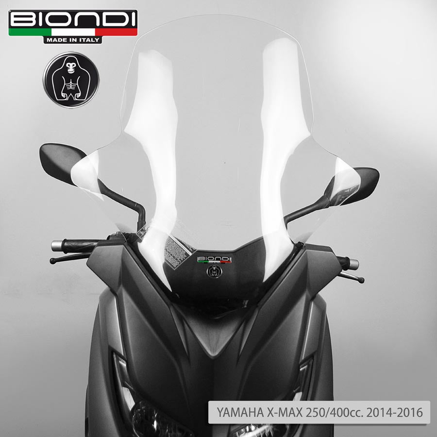 Biondi Club Parabrezza Trasparente Yamaha X-Max 125/250/400 2014-2016