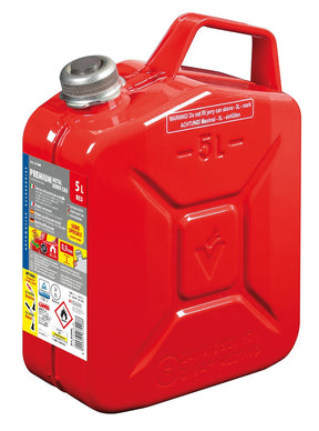 Lampa Premium, tanica carburante in metallo - 5 L - Rosso 67008