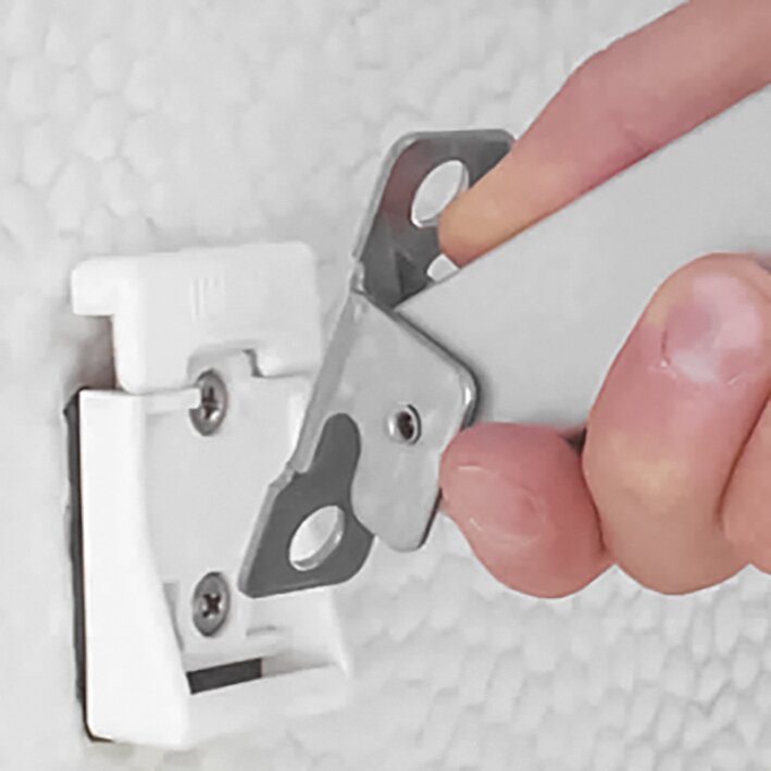 Fiamma Supporto a parete in PVC bianco per F45/F50/F55 – conf. 2 pz