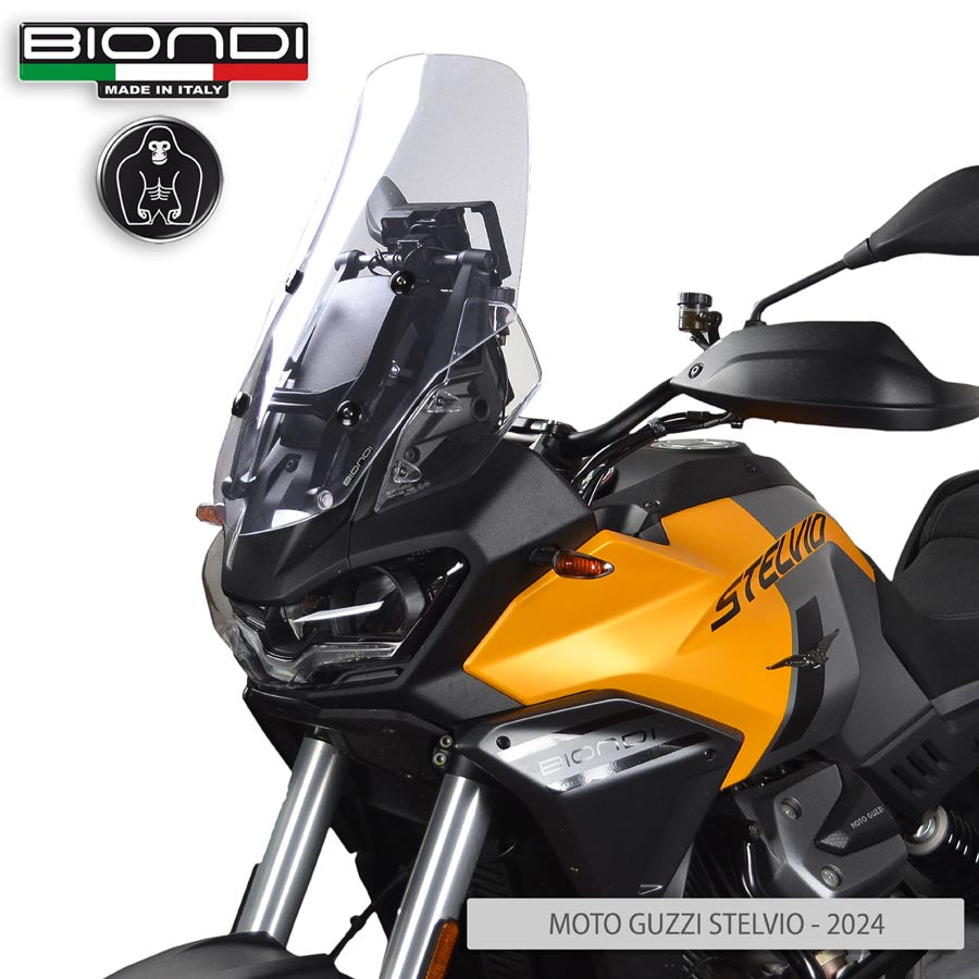 Biondi Cupolino Touring Trasparente Moto Guzzi Stelvio 2024 +6 cm