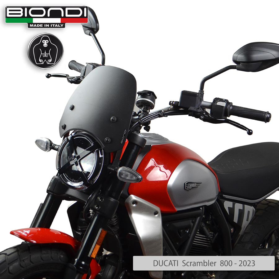 Biondi Cupolino Sport Nero Satinato Ducati Scrambler 800 da mag. 2023