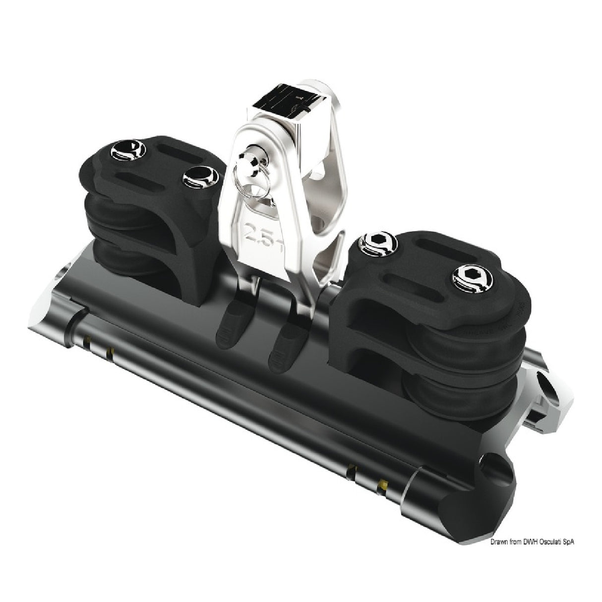 Lewmar Mainsail Traveler with 1 Oversized Vertical Support