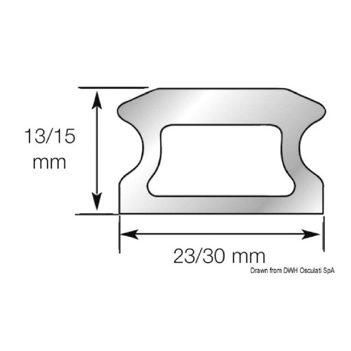 Vía perforada Lewmar