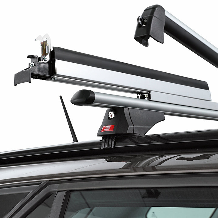 Portaesquís Fabbri para portaequipajes de techo de coche ALUSKI &amp; BOARD 5 EXTENSIBLE 6801900