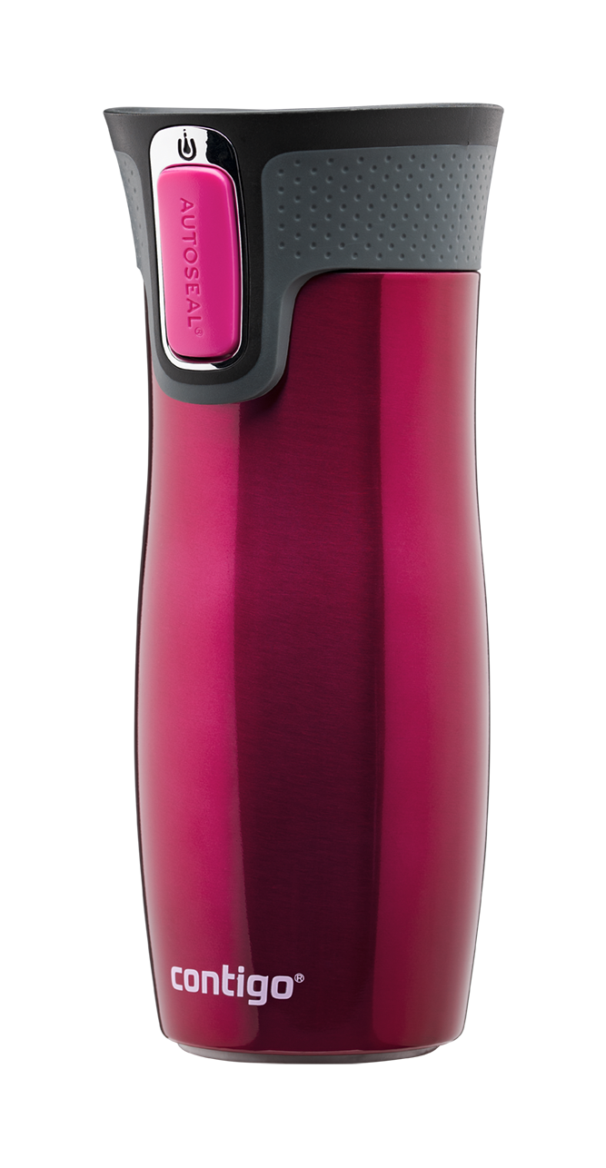 Contigo Autoseal West Loop tazza termica da viaggio, tazza da caffè 470ml (Rapsberry)