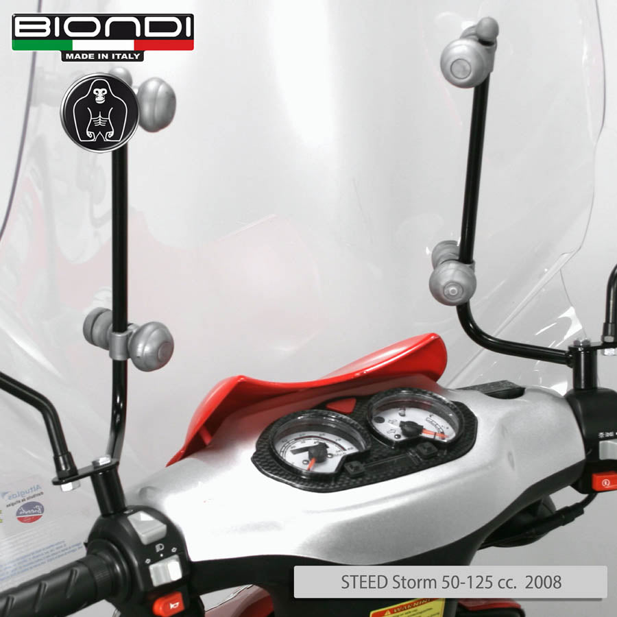 Biondi Parabrezza Pro Trasparente + Attacchi Lingben 50QT-16 50cc 2007