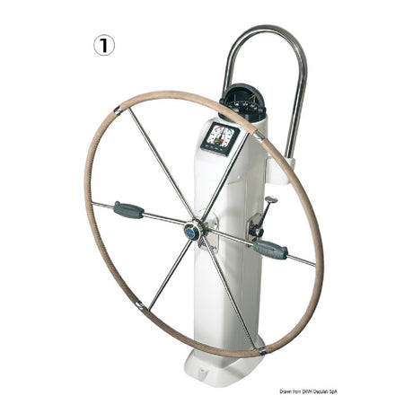 Lewmar 91cm Low Profile Folding Boat Wheel