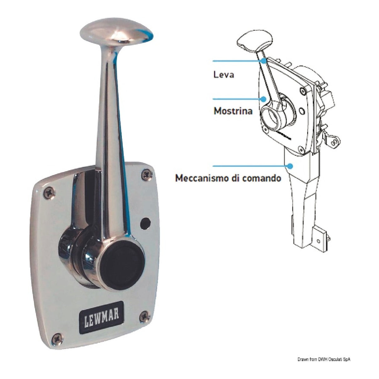 Lewmar Kit controllo motore a leva singola