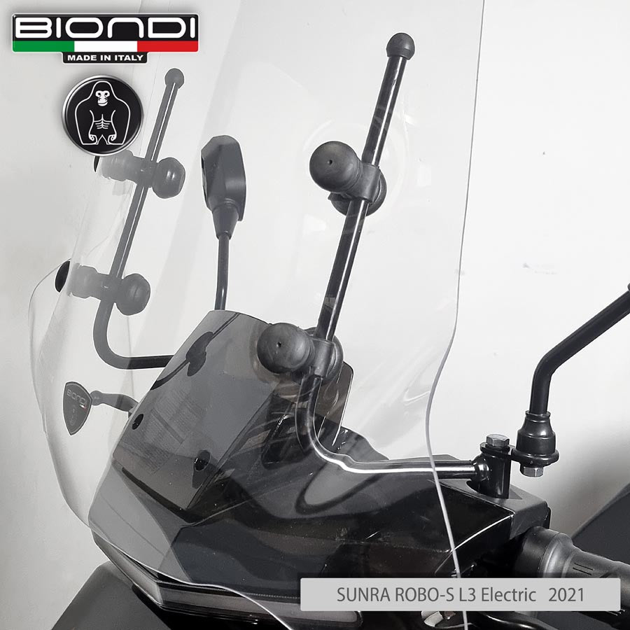 Biondi Parabrezza Pro Trasparente con Attacchi SUNRA Robo-S L3 2021