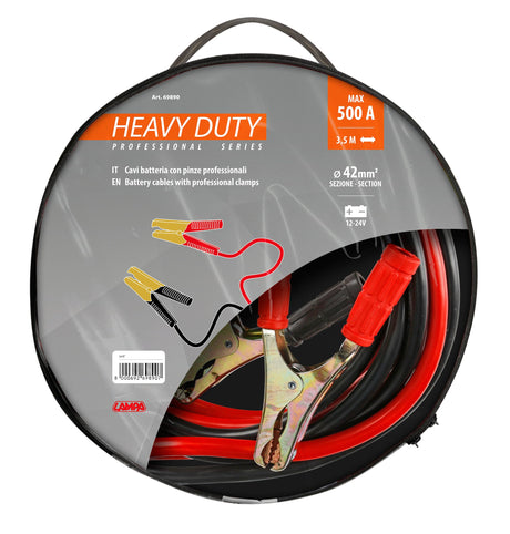 Lampa Cavi Batteria Heavy-Duty - 350 cm - 500 A - 42 mm 69890