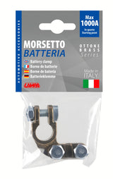 Lampa Morsetto batteria pesante; fissaggio cavo a piastrina - max cavo  70 mm - Polo negativo 69903