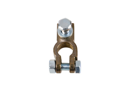 Lampa Morsetto batteria rinforzato; fissaggio cavo a capocorda su vite - foro capocorda  8 mm - Polo negativo 69905