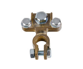 Lampa Morsetto batteria pesante; fissaggio cavo a capocorda su vite - foro capocorda  8/10/8 mm - Polo positivo 69906