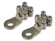 Lampa Set 2 pz capicorda di potenza in ottone nichelato, con fissaggio cavo a doppia piastrina - Sezione 70 mm, foro 12 mm 69928