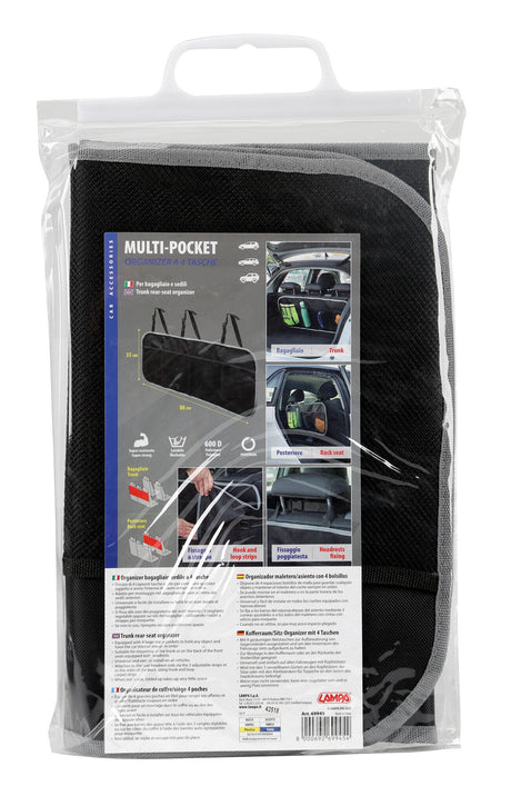 Lampa Multi-Pocket, organizer baule/sedile a 4 tasche 69945