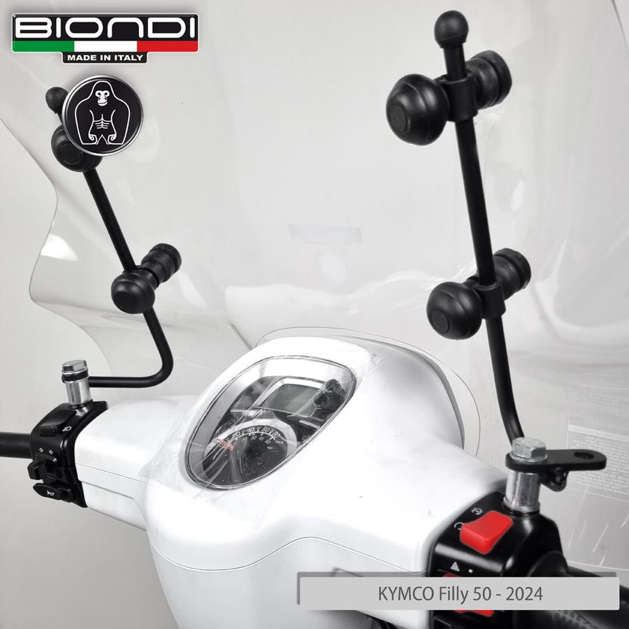 Biondi Kit Attacchi Parabrezza per KYMCO Filly 50 cc. 2024