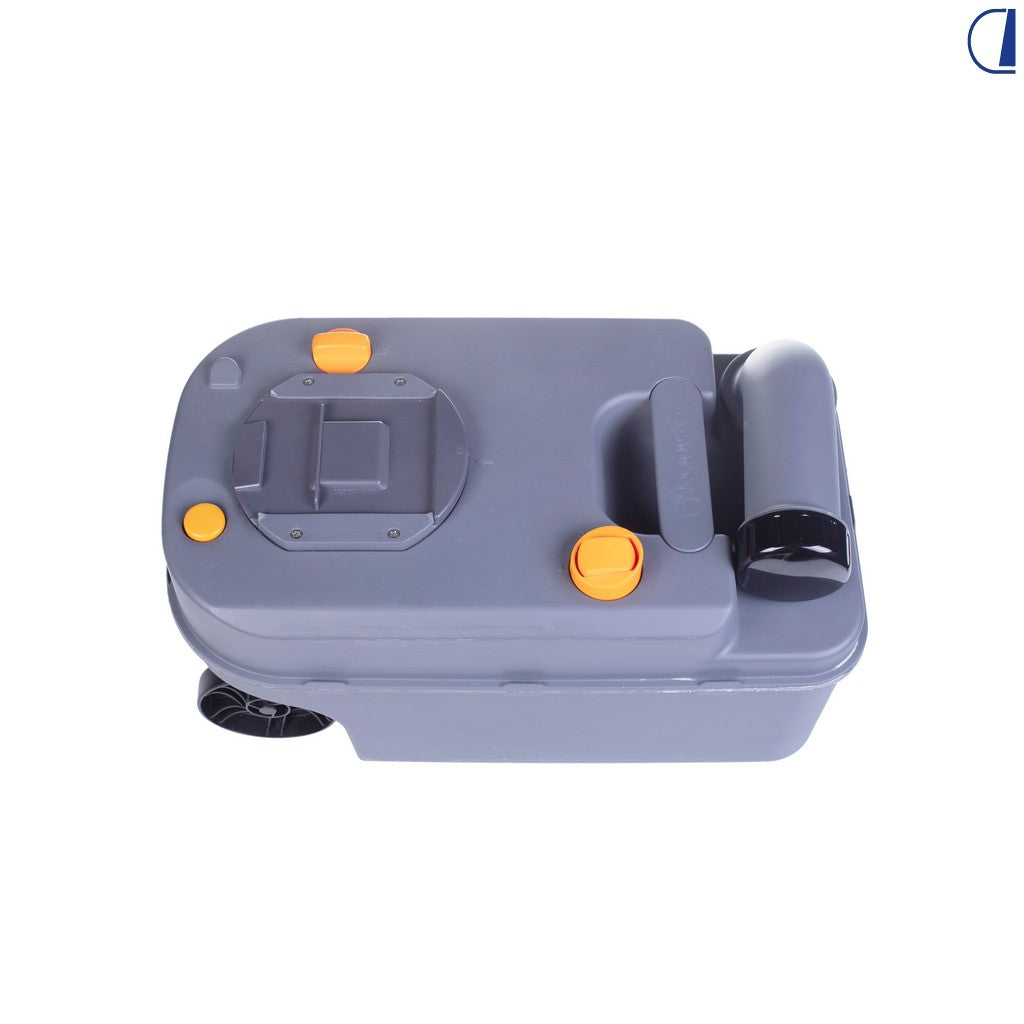 Di-Tec Cassetta WC completa con trolley e meccanismo per WC W5000