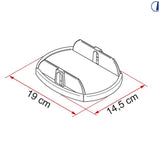 Fiamma Plates Pro kit 4 basi antisprofondamento per martinetti camper
