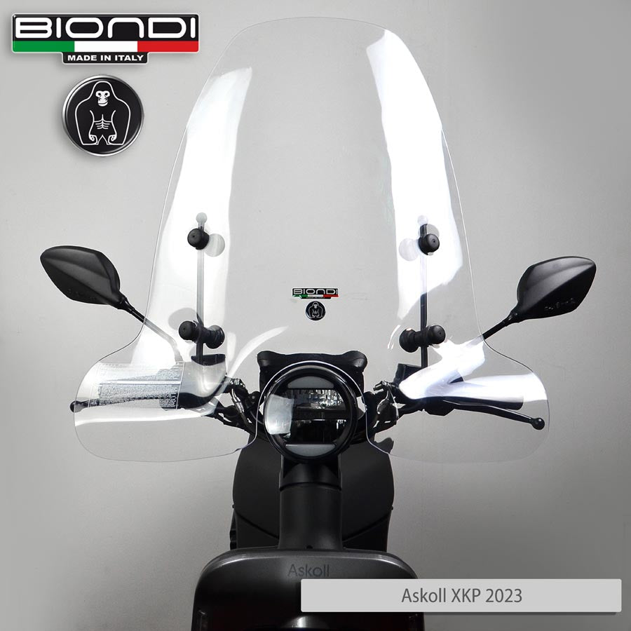 Biondi Parabrezza Club Vespa Primavera ET3 125 cc 1976-1990 con Attacchi