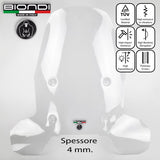 Biondi Parabrezza Club + Kit Attacchi Piaggio Liberty 50/125/150 cc 2025