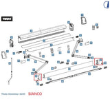 Thule Cuffie frontali destra e sinistra per veranda 4200 – bianco
