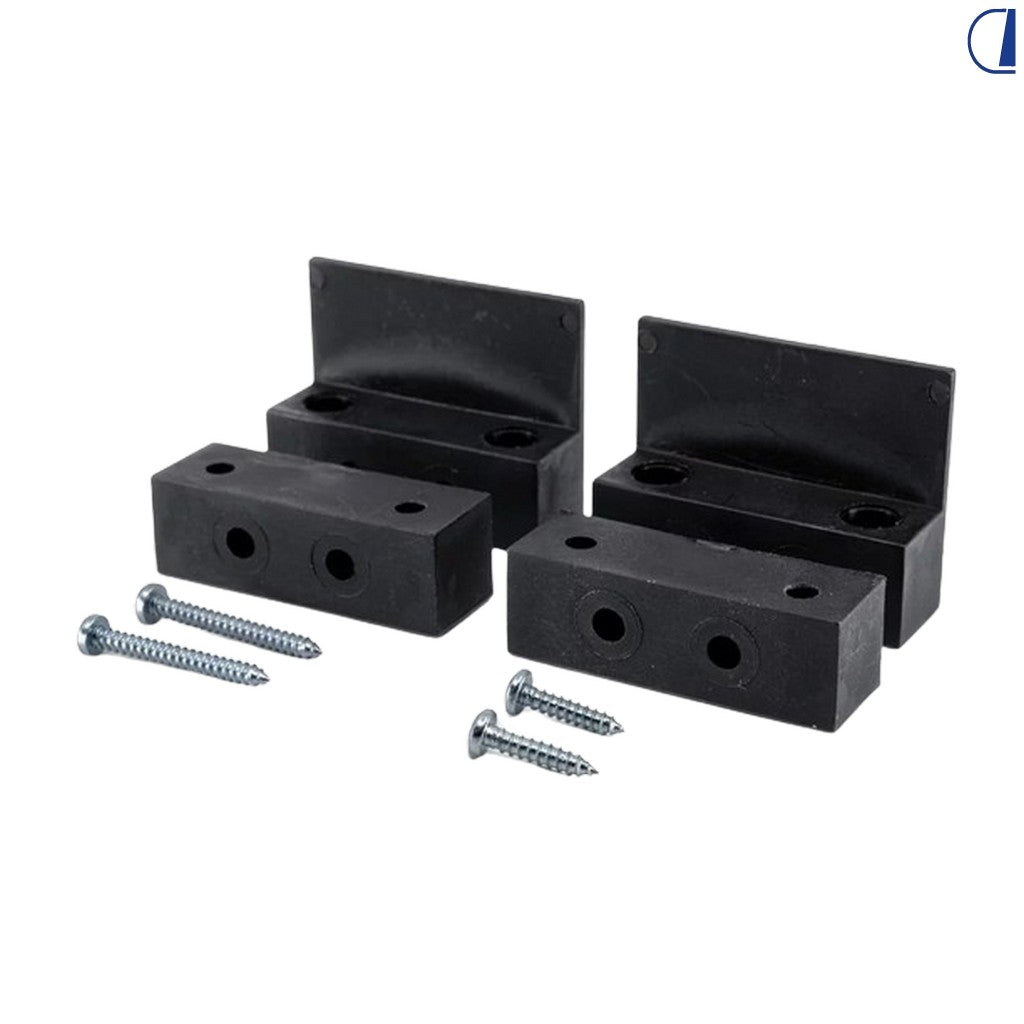 Thitronik Adattatori di montaggio per contatti magnetici wireless, nero – 2 paia