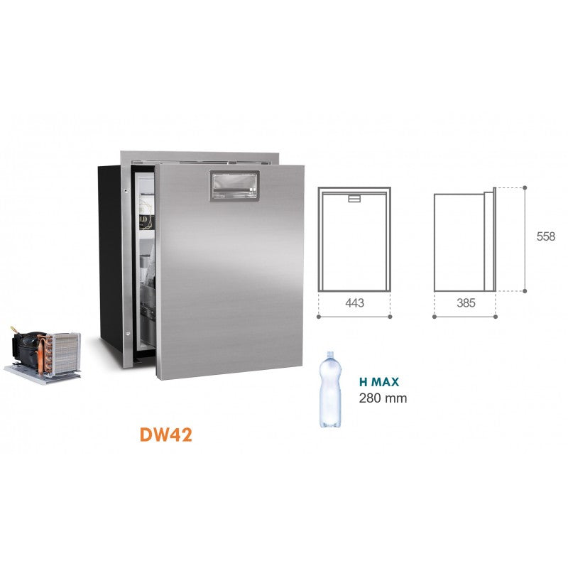 Vitrifrigo DW62i OCX2 Frigorifero a Cassetto Inox 62 Lt 12/24 V