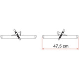 Fiamma Rail Premium 48 binario supplementare argento per Carry-Bike VW T5/T6 Pro