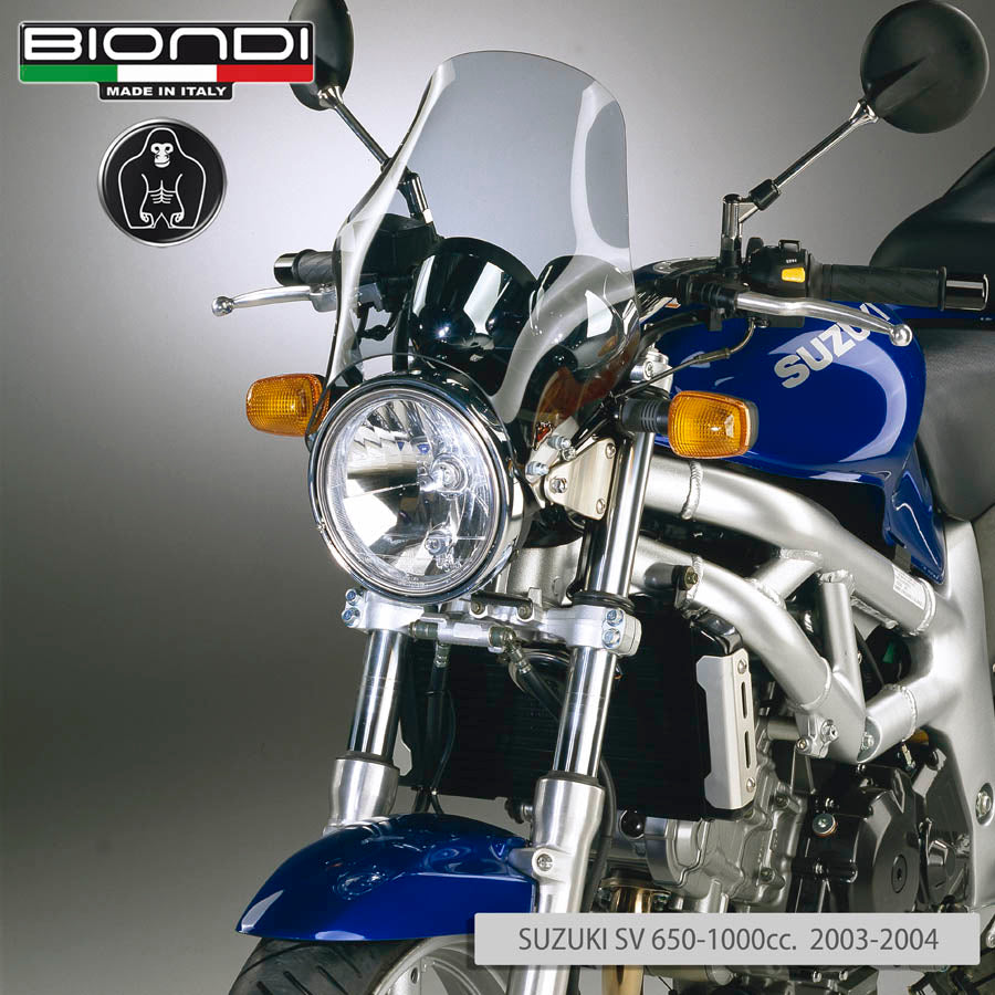 Biondi Cupolino Fumé Naked per Moto con Faro Tondo - MPN 8010033
