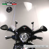 Biondi Club Parabrezza Scooter Trasparente con Serigrafia Nera - Solo Schermo
