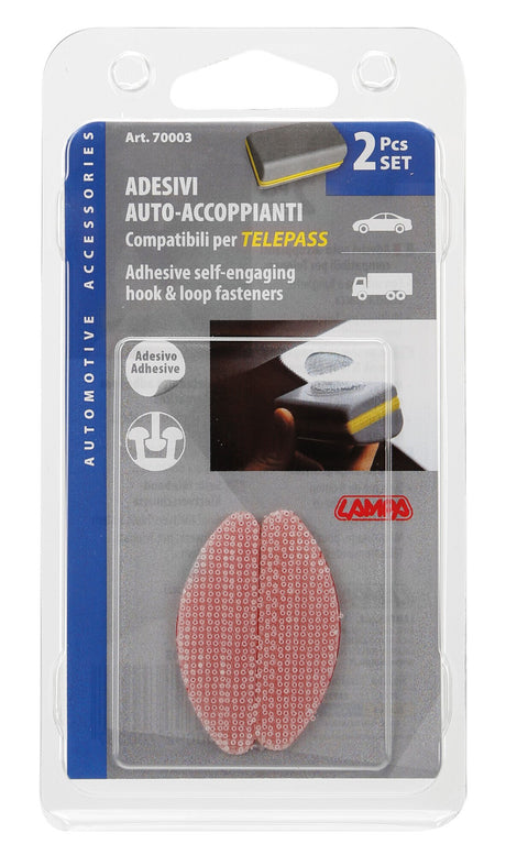 Lampa Adesivi Telepass con sistema attacca/stacca, set da 2 pz 70003