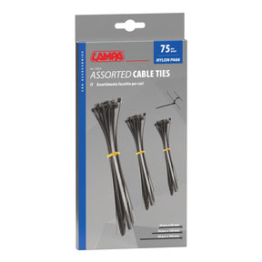 Lampa Fascette in nylon per cavi, set 75 pz 70024