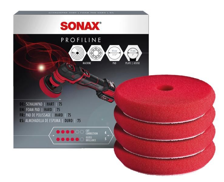 Sonax 1 x 4 Stück harte Schwammstäbchen 75 mm