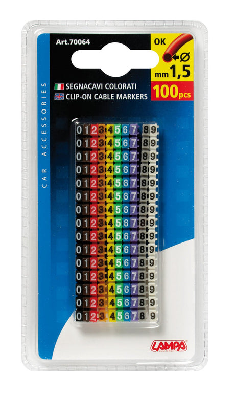 Lampa Segnacavi colorati, set 100 pz 70064