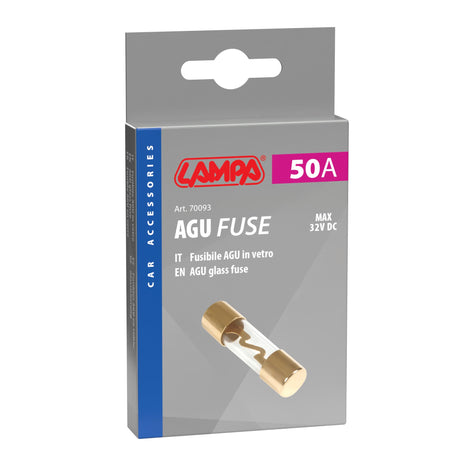 Lampa Fusibile AGU in vetro, 12/32V - 50A 70093