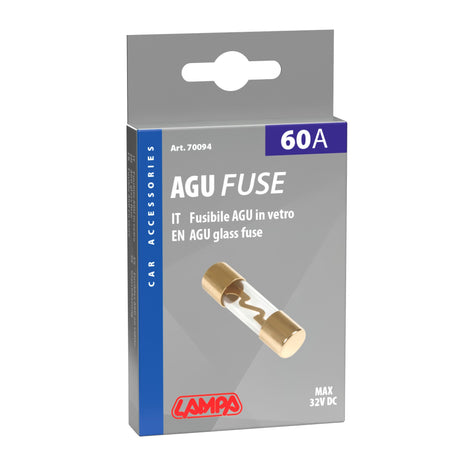 Lampa Fusibile AGU in vetro, 12/32V - 60A 70094