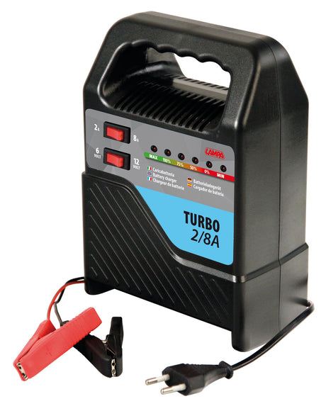 Lampa Turbo 2/8 A, caricabatteria 6/12V 70108