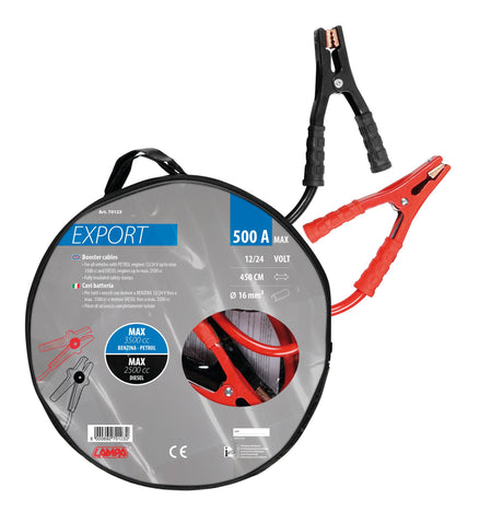 Lampa Cavi batteria Export 12/24V - 450 cm - 500 A - 16 mm 70123
