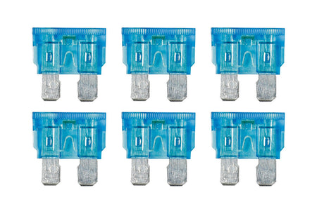 Lampa Smart Led, set 6 fusibili lamellari con spia a led, 12/32V - 15A 70184
