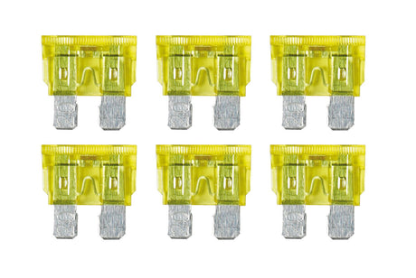 Lampa Smart Led, set 6 fusibili lamellari con spia a led, 12/32V - 20A 70185
