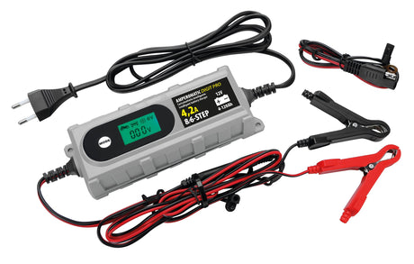 Lampa Amperomatic Digit Pro, caricabatteria intelligente, 12V - 4,2A 70209