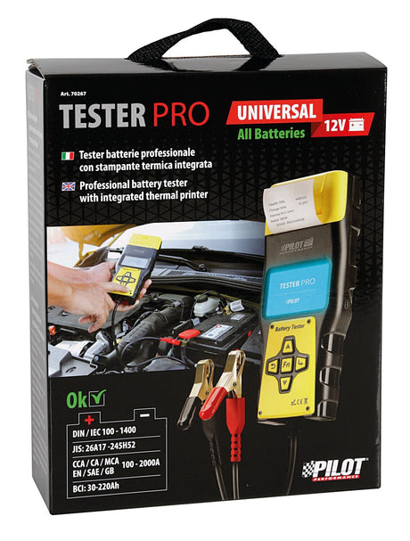 Pilot Tester-Pro, tester batterie professionale con stampante termica integrata