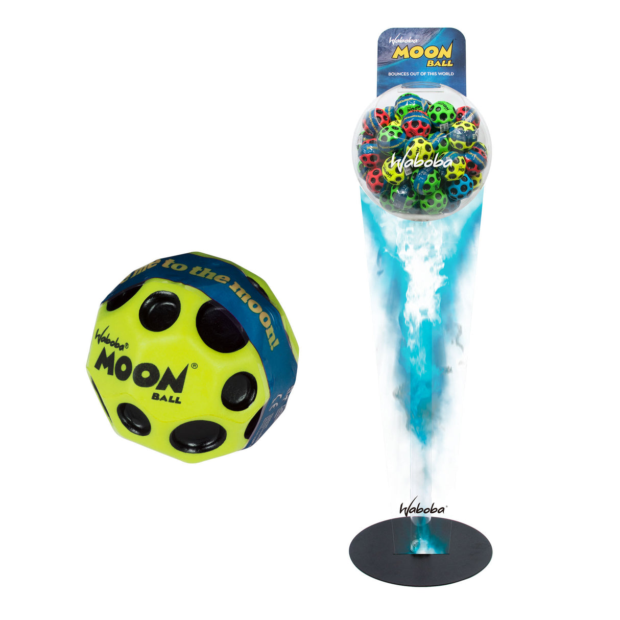 Waboba Pallina Moon Ball Land Con Espositore Dumpbin Obbligatorio