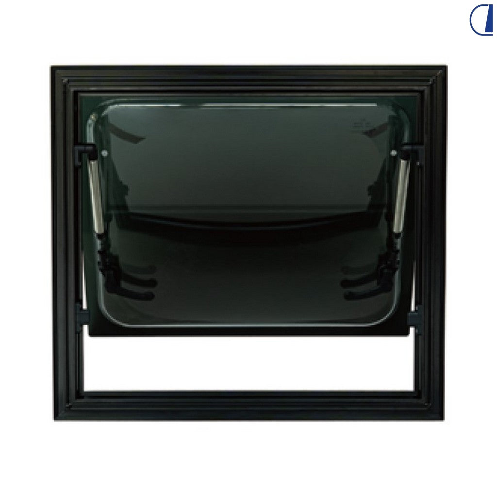 Di-Tec Square camper window 1100x450 mm black complete